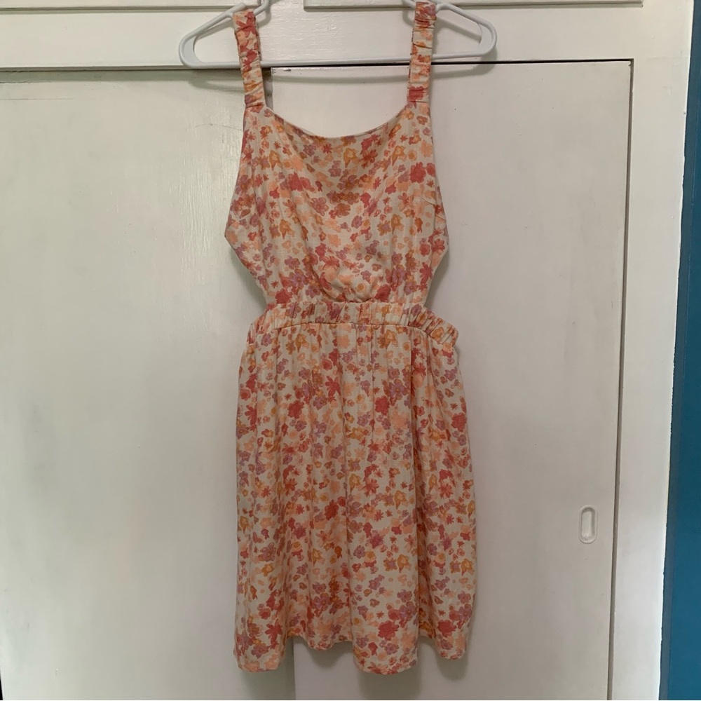 Stitch & Pine Bright Floral Jumper Dress NWT